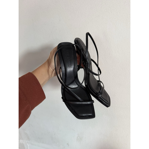 Steve Madden Womens Locke Strappy Square Toe Sandal Heel, Size 5M - Picture 2 of 6